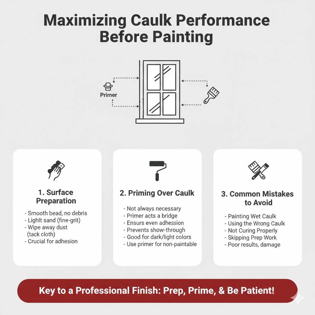 Maximizing Caulk Performance Before Painting