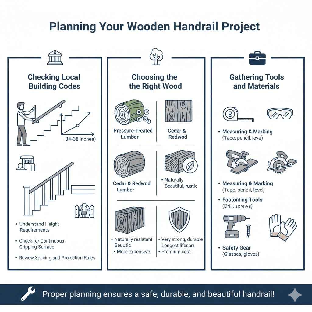 Planning Your Wooden Handrail Project