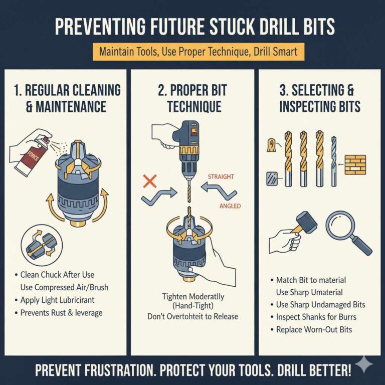 How To Remove A Stuck Drill Bit From A Keyless Chuck