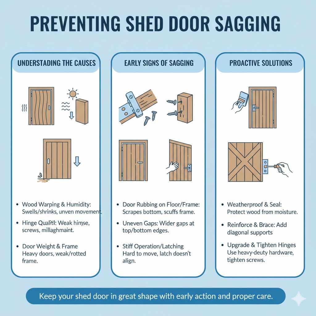 Preventing Shed Door Sagging Issues

