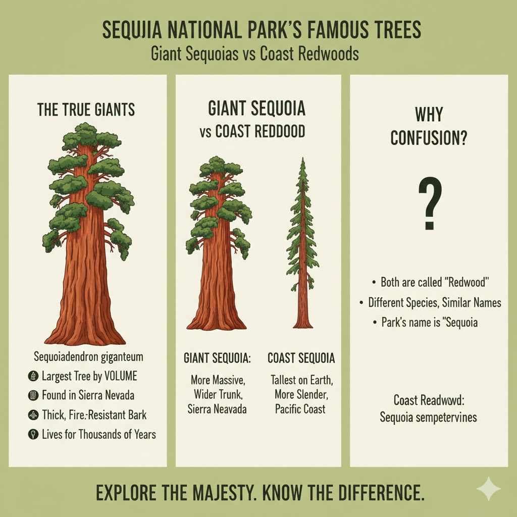 Sequoia National Park's Famous Trees