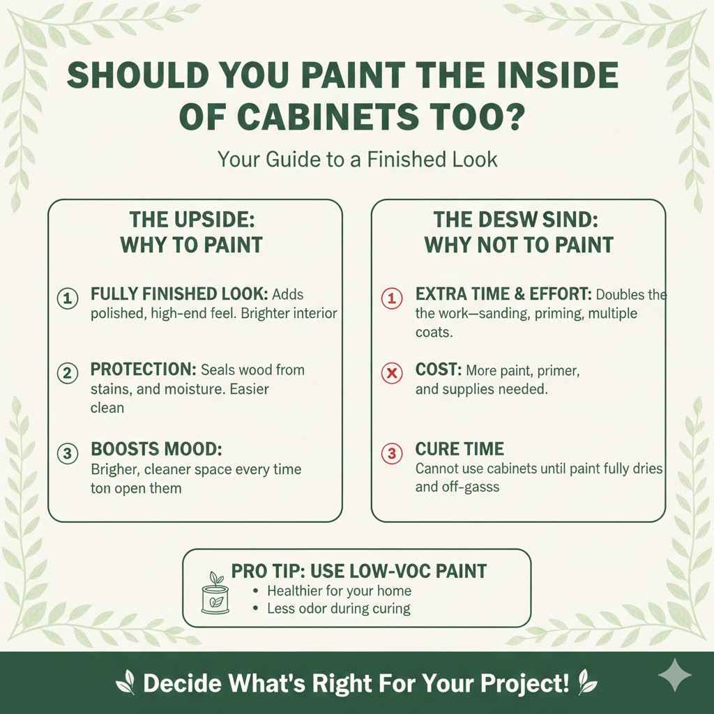 Should You Paint the Inside of Cabinets Too