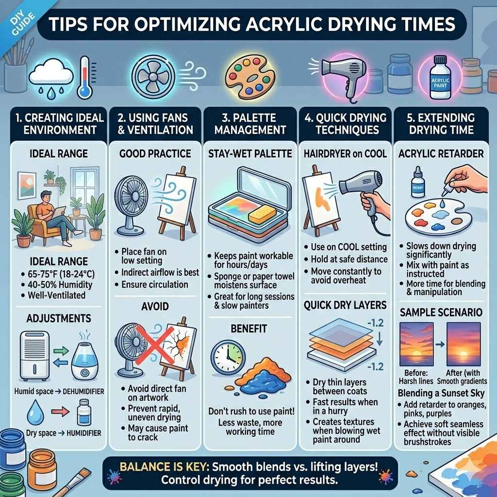 Tips for Optimizing Acrylic Drying Times