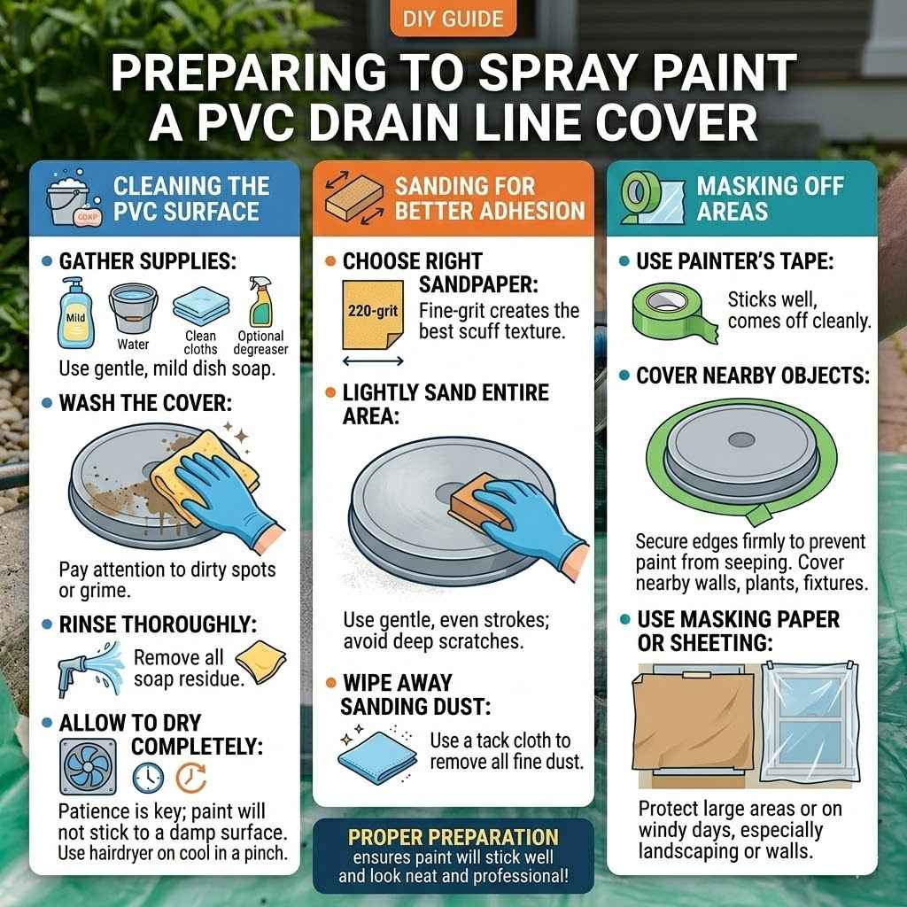 Tips for Spray Painting PVC Drain Line Covers