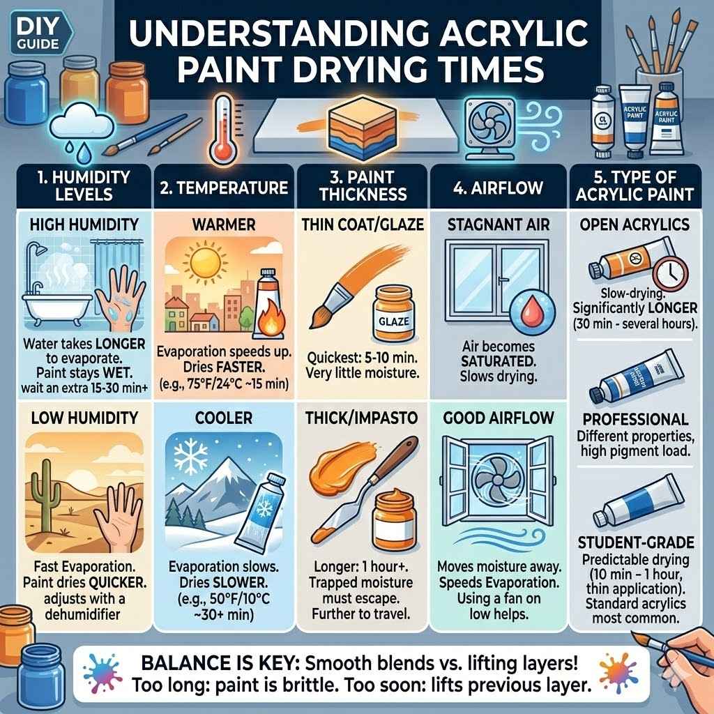 Understanding Acrylic Paint Drying Times