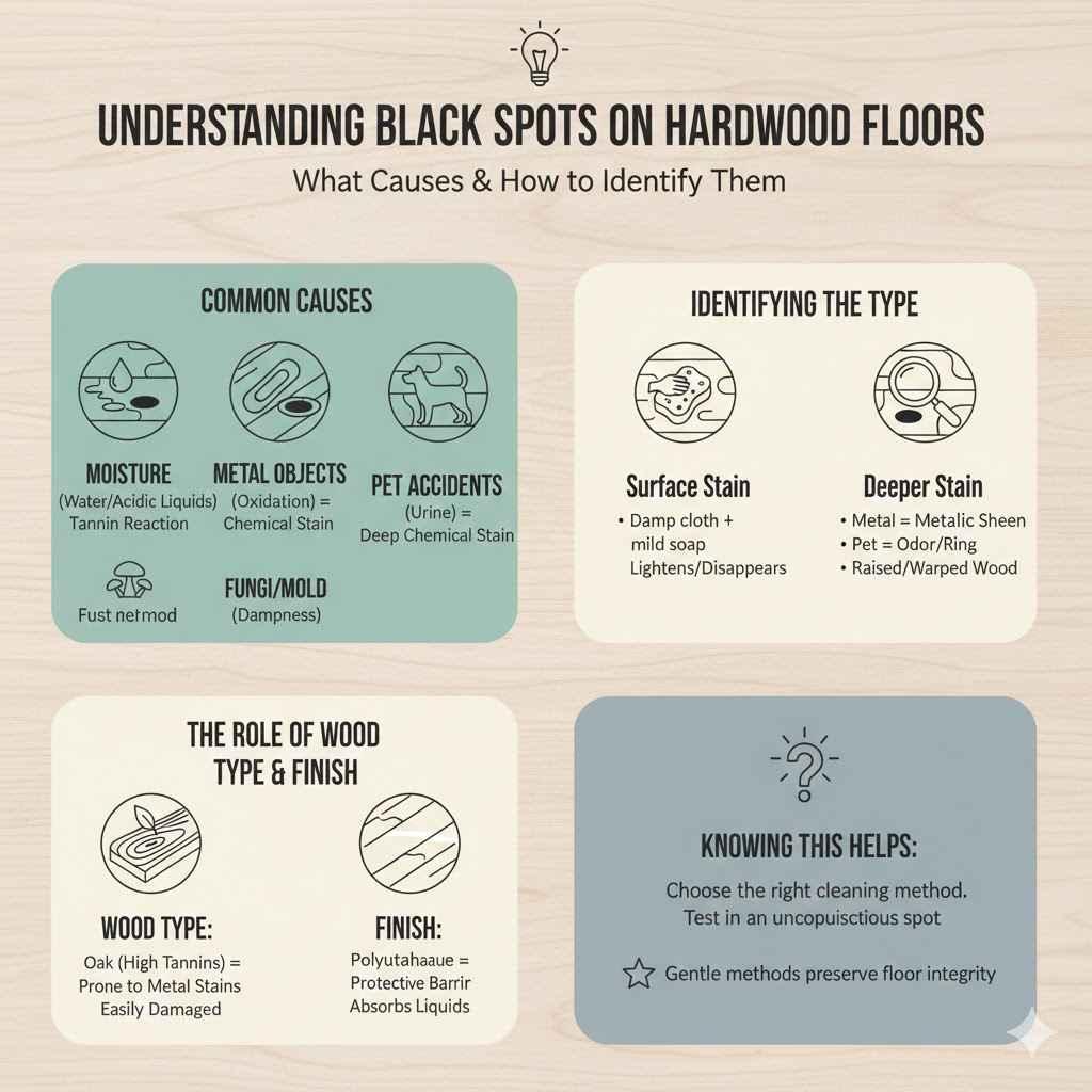 Understanding Black Spots on Hardwood Floors