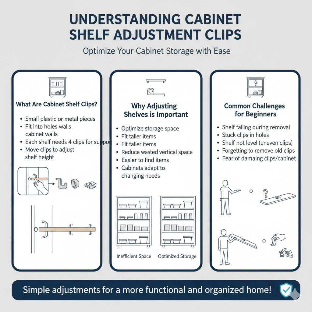 Understanding Cabinet Shelf Adjustment Clips