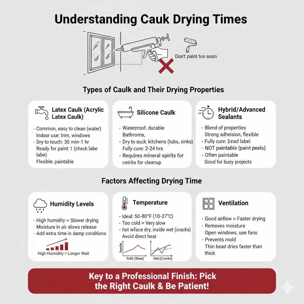 Understanding Caulk Drying Times