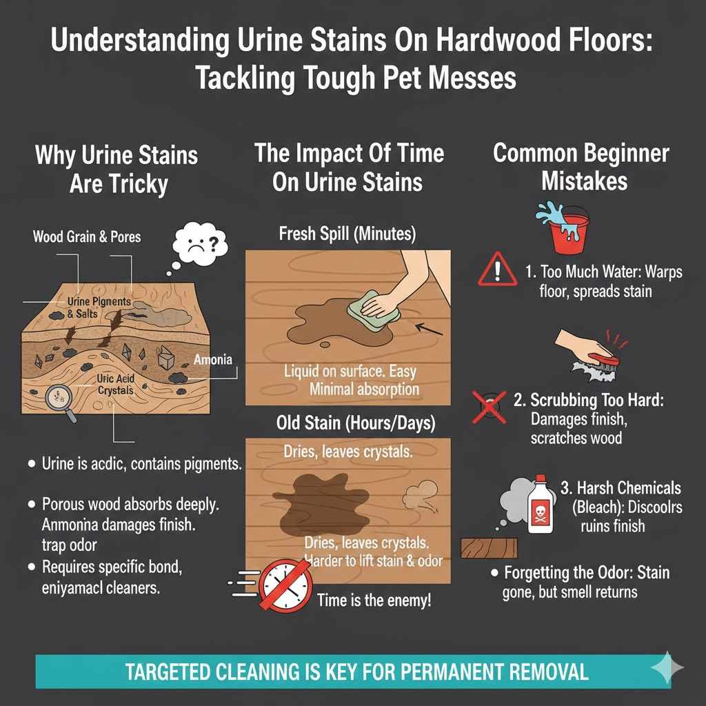 Understanding Urine Stains On Hardwood Floors