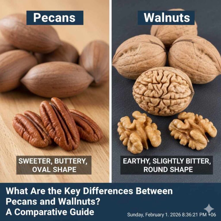 What Are the Key Differences Between Pecans and Walnuts