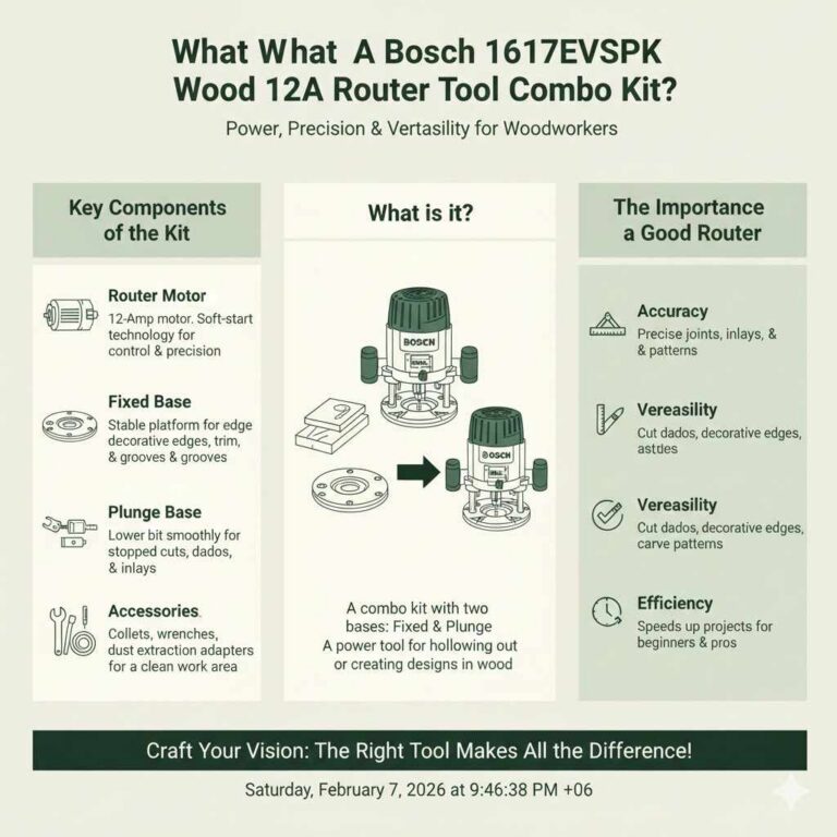 Bosch 1617EVSPK Wood 12A Router Tool Combo Kit Review Explained