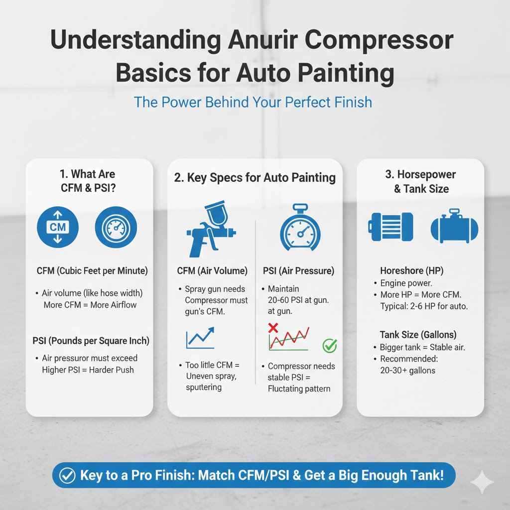 Understanding Air Compressor Basics for Auto Painting