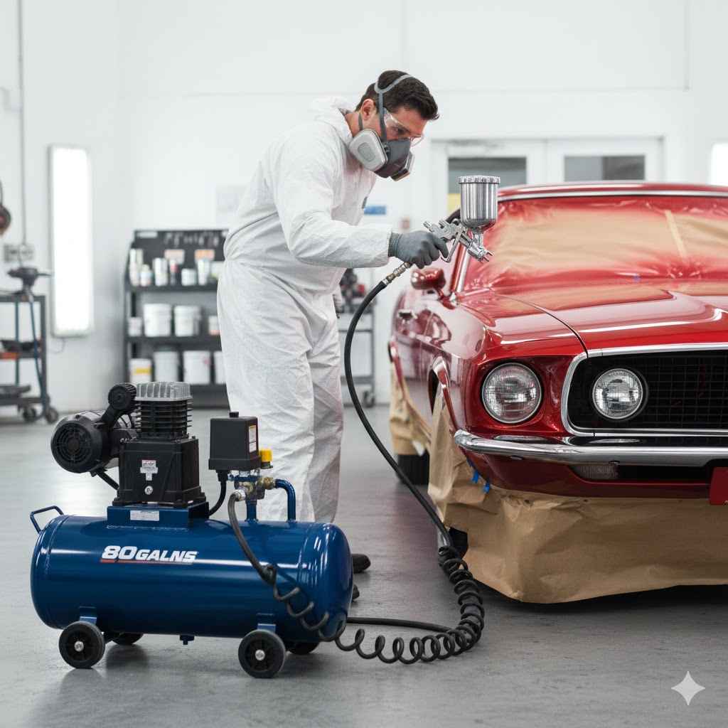 What Size Air Compressor For Car Painting