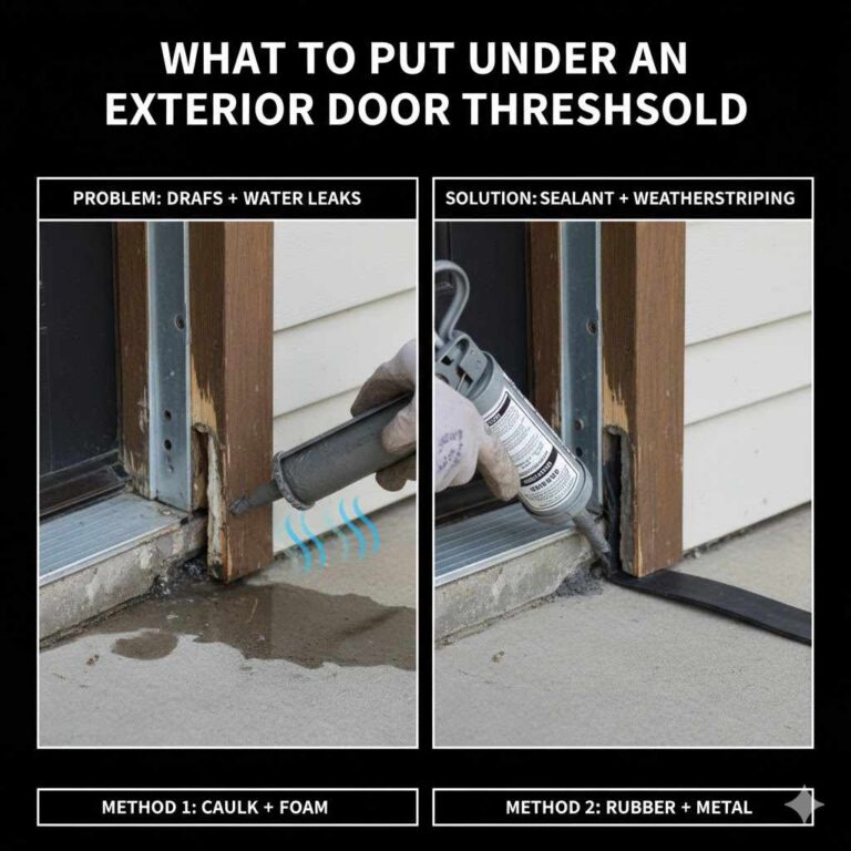 What to Put Under an Exterior Door Threshold