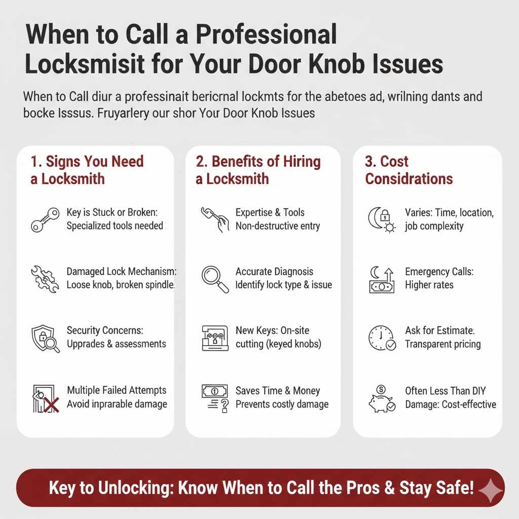 When to Call a Professional Locksmith

