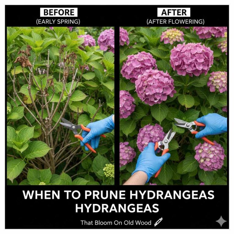When to Prune Hydrangeas That Bloom on Old Wood