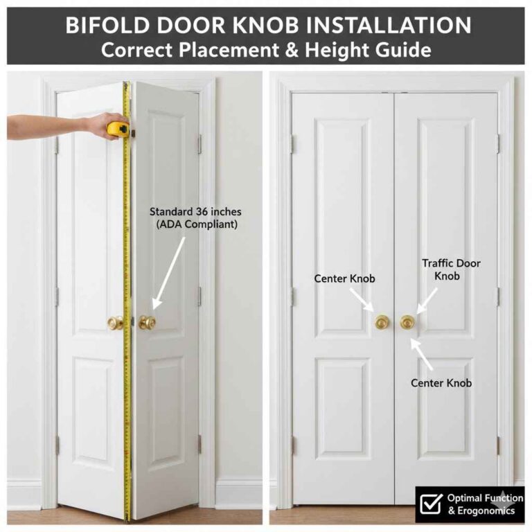 Where to Install Bifold Door Knobs Correctly