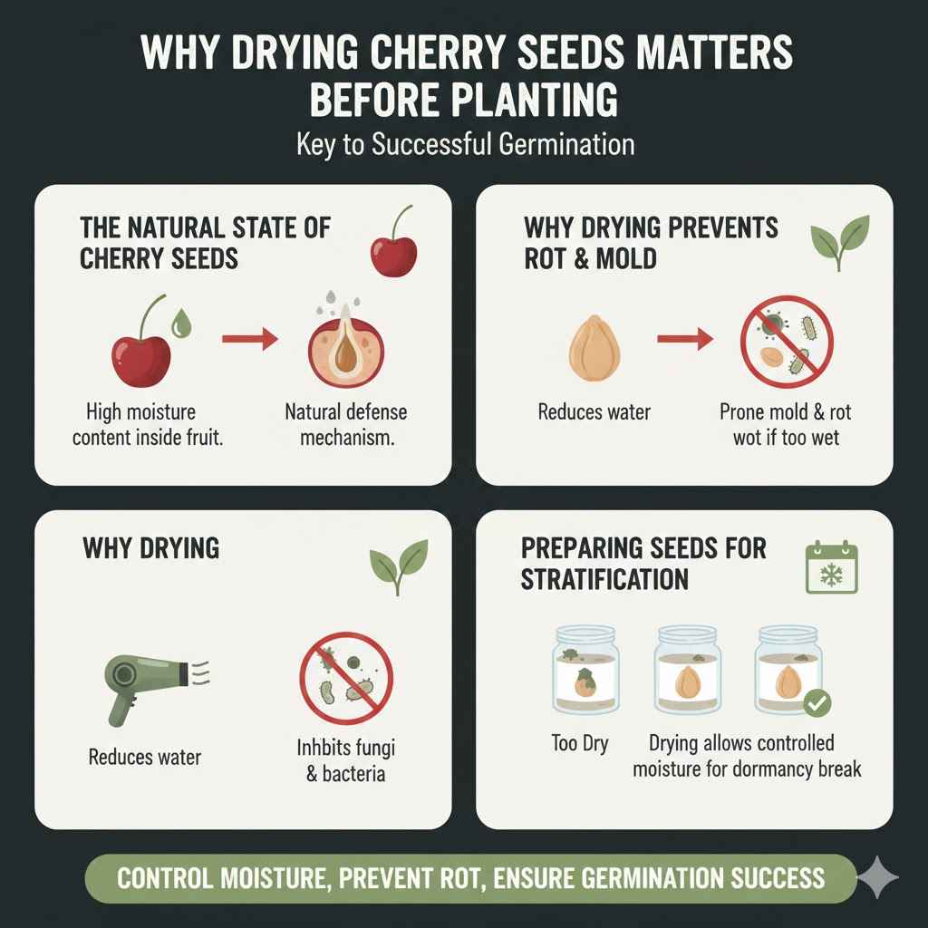 Why Drying Cherry Seeds Matters Before Planting