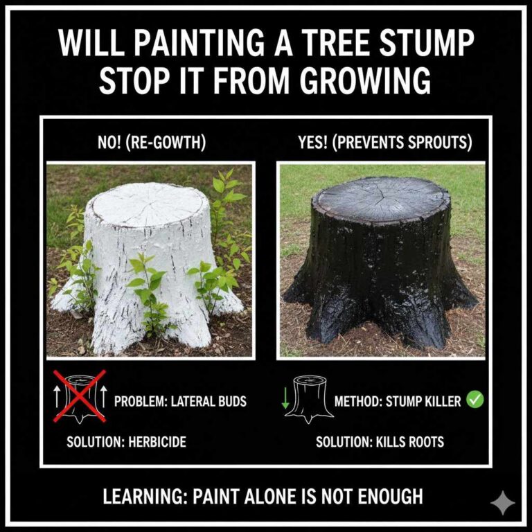 Will Painting a Tree Stump Stop It from Growing