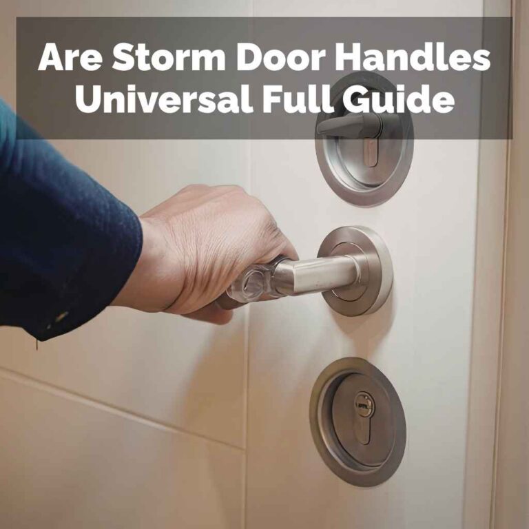 Are Storm Door Handles Universal Full Guide