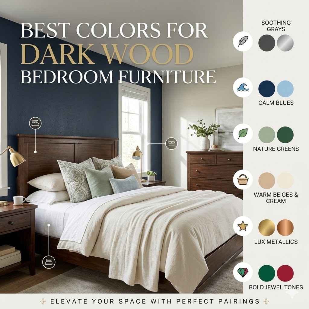 Best Colors for Dark Wood Bedroom Furniture