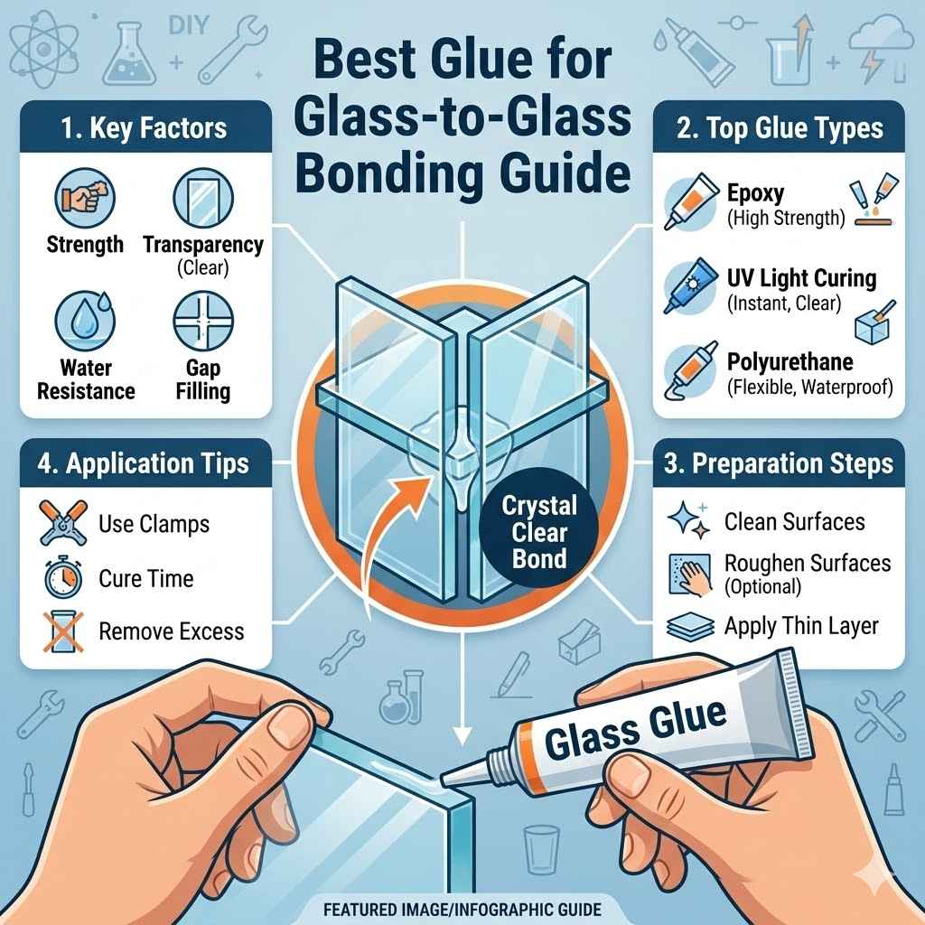 Best Glue for Glass-to-Glass Bonding Guide
