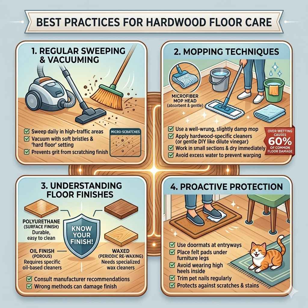 Best Practices for Hardwood Floor Care