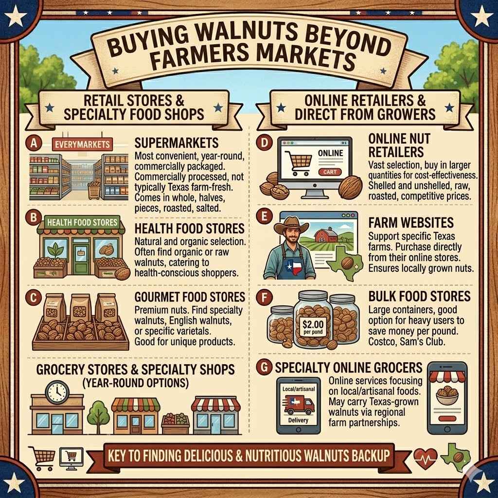 Buying Walnuts Beyond Farmers Markets