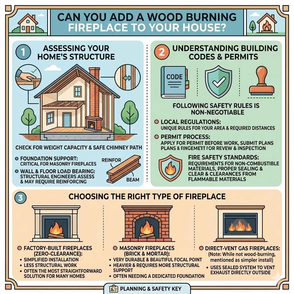 Can You Add a Wood Burning Fireplace to Your House