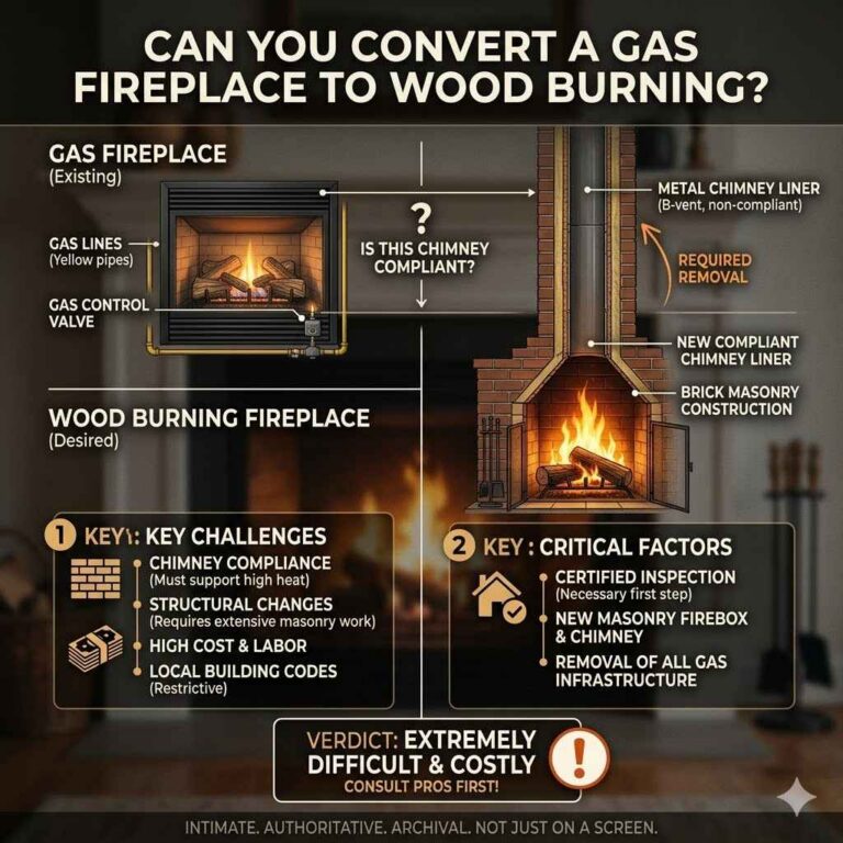 Can You Convert a Gas Fireplace to Wood Burning