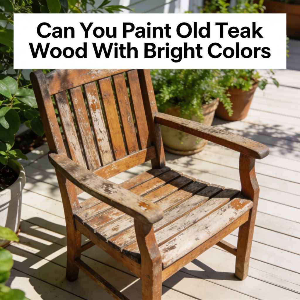 Can You Paint Old Teak Wood With Bright Colors