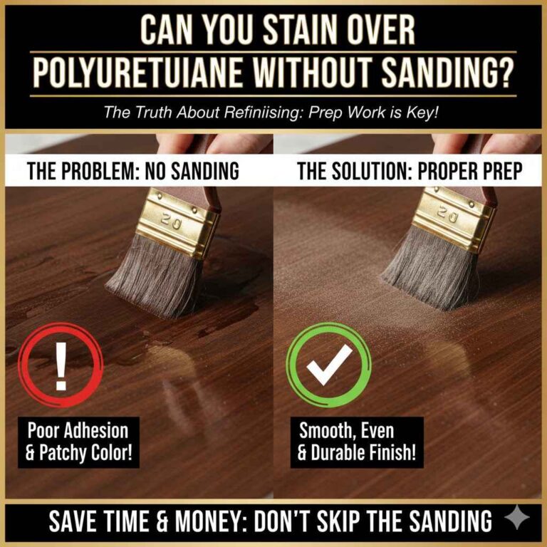 Can You Stain Over Polyurethane Without Sanding