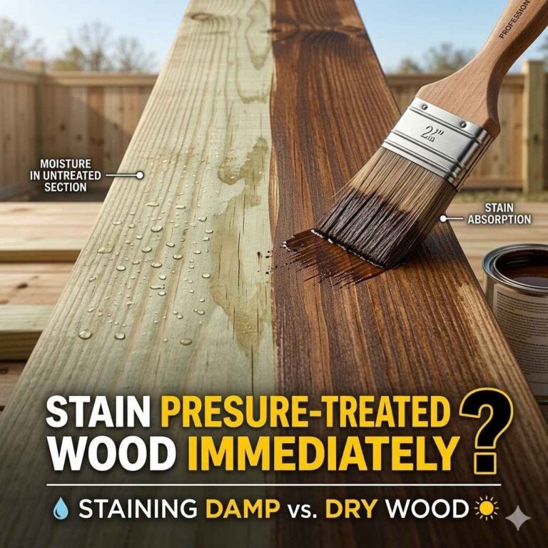 Can You Stain Pressure Treated Wood Immediately