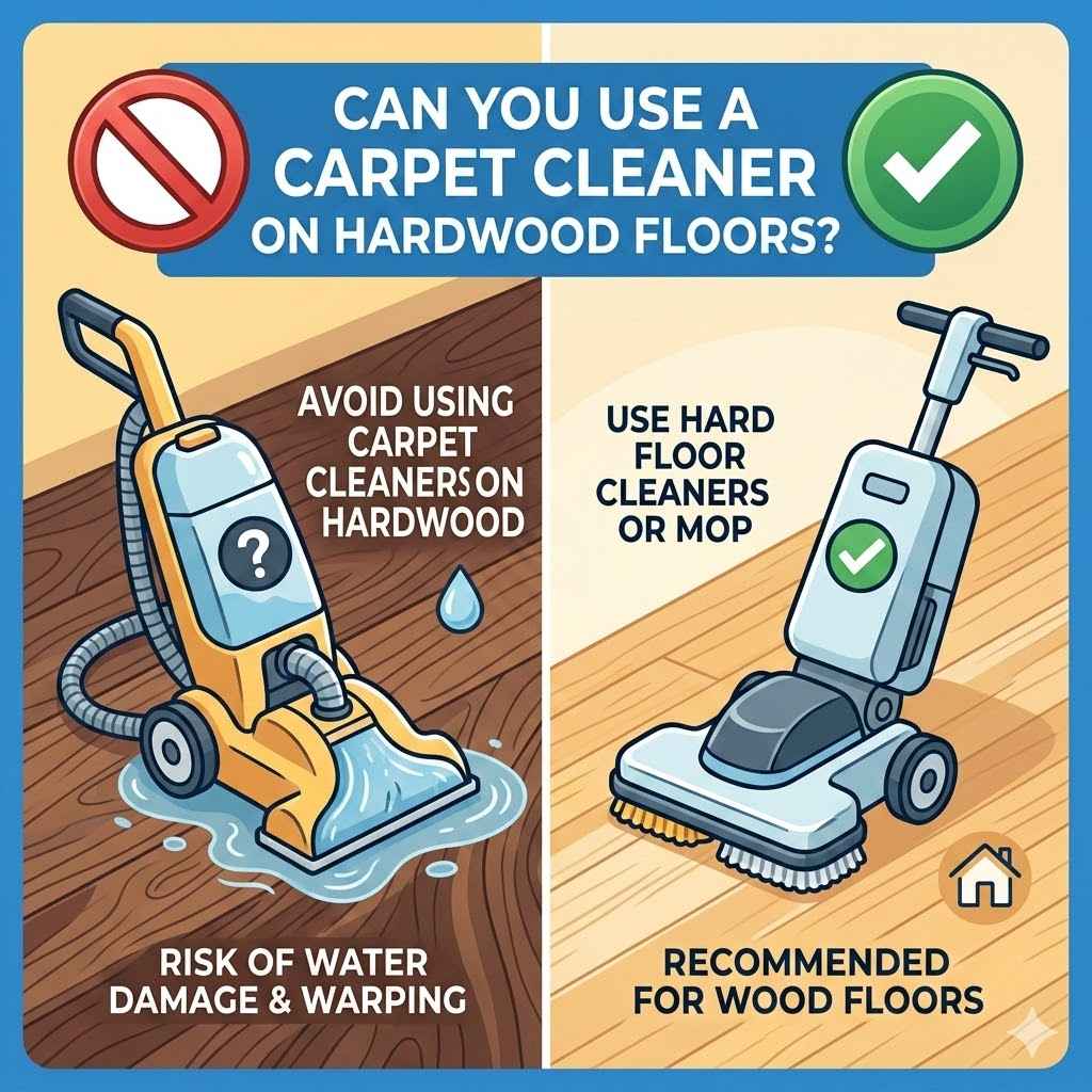 Can You Use a Carpet Cleaner on Hardwood Floors?