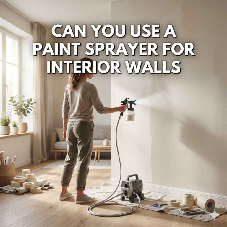 Can You Use a Paint Sprayer for Interior Walls