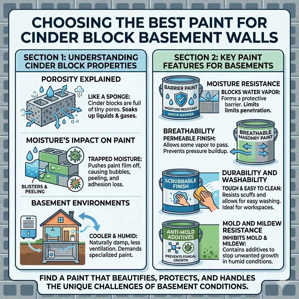 Choosing the Best Paint for Cinder Block Basement Walls
