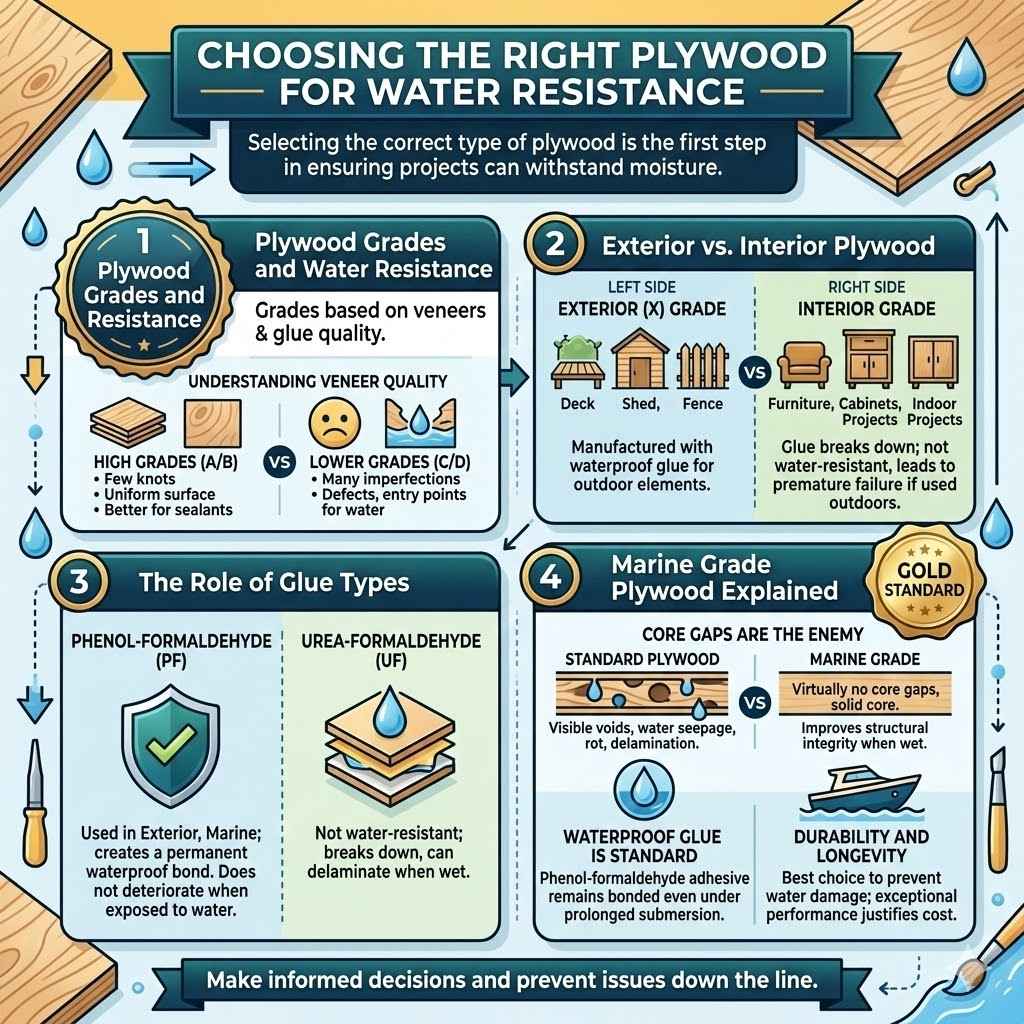 Choosing the Right Plywood for Water Resistance