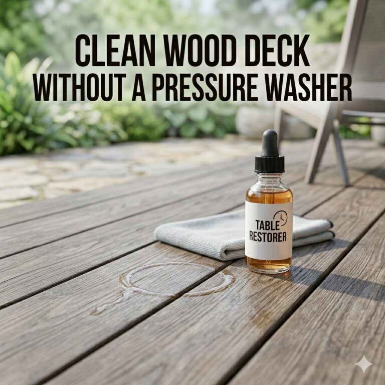 Clean Wood Deck Without a Pressure Washer