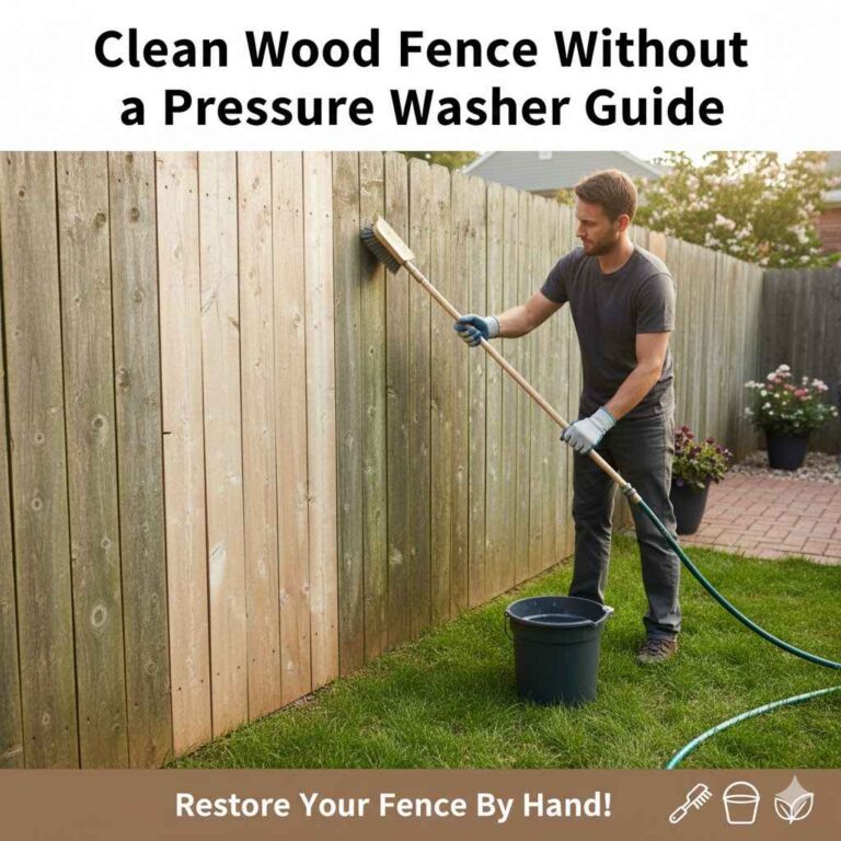 Clean Wood Fence Without a Pressure Washer Guide