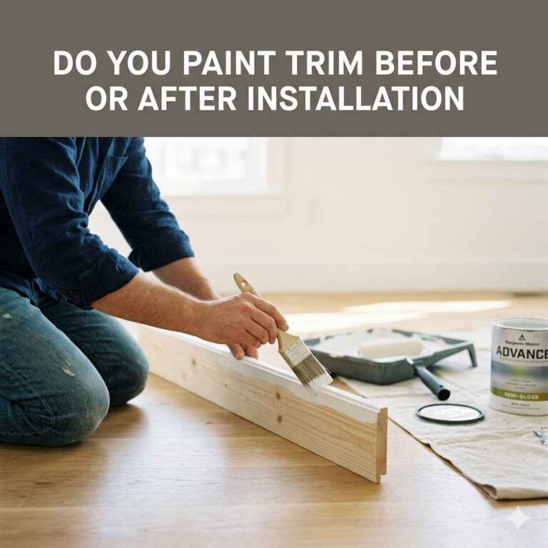 Do You Paint Trim Before or After Installation