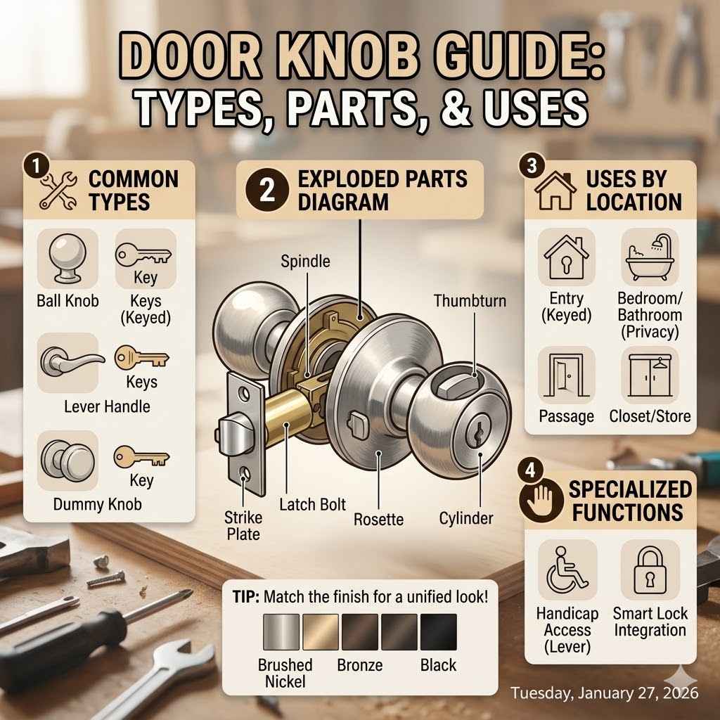 Door Knob Guide Types Parts And Uses
