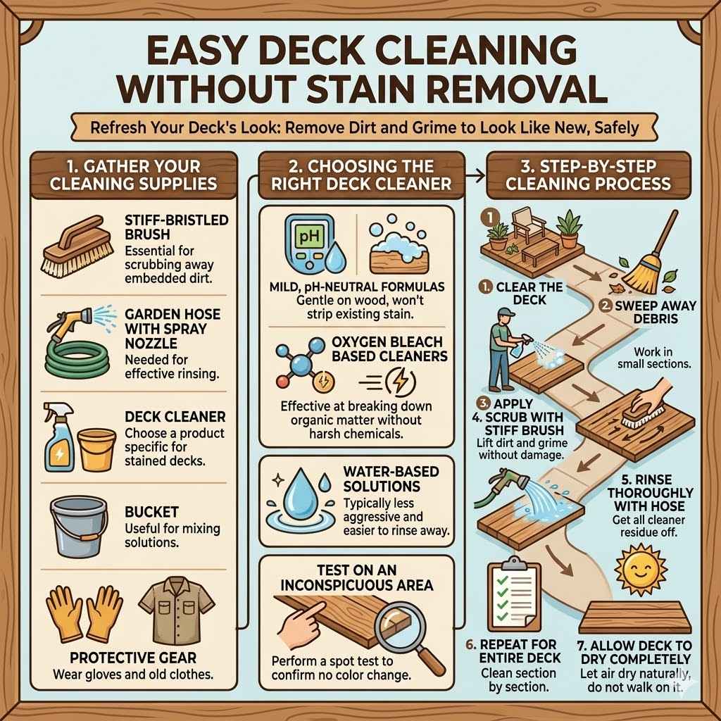 Easy Deck Cleaning Without Stain Removal