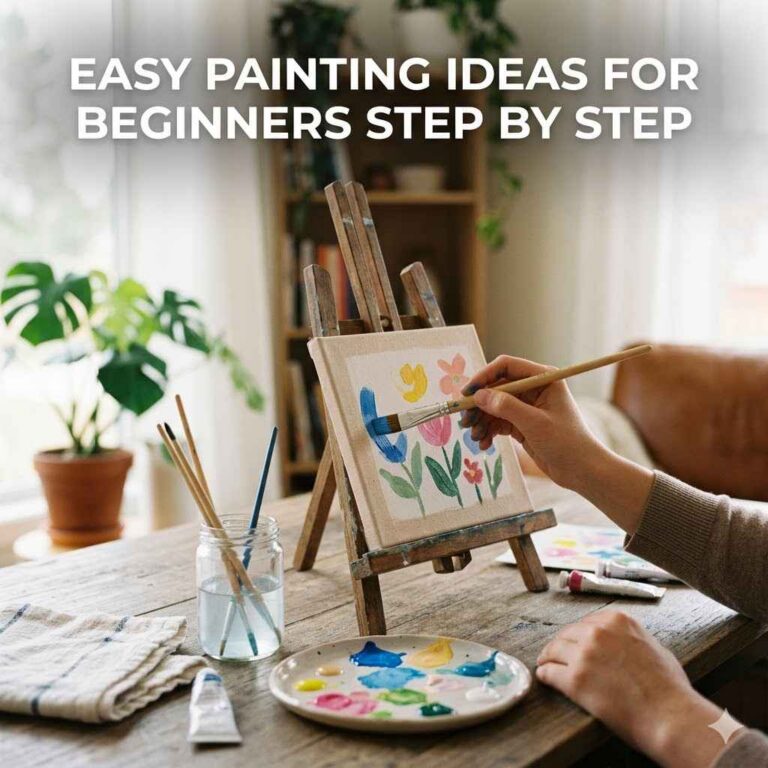 Easy Painting Ideas For Beginners Step By Step