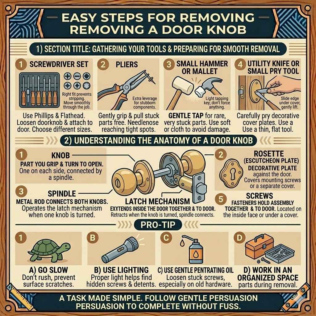 Easy Steps for Removing a Door Knob