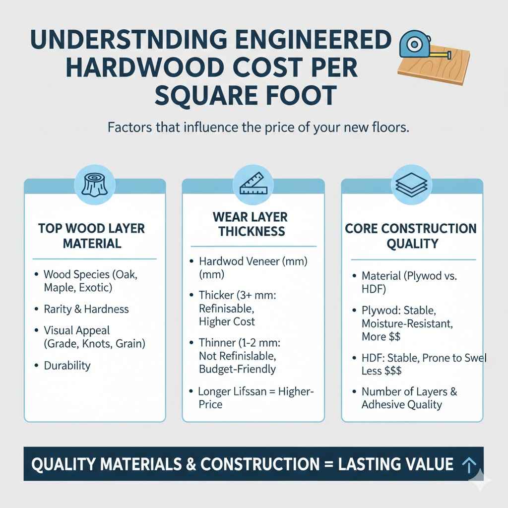 Understanding Engineered Hardwood Cost Per Square Foot