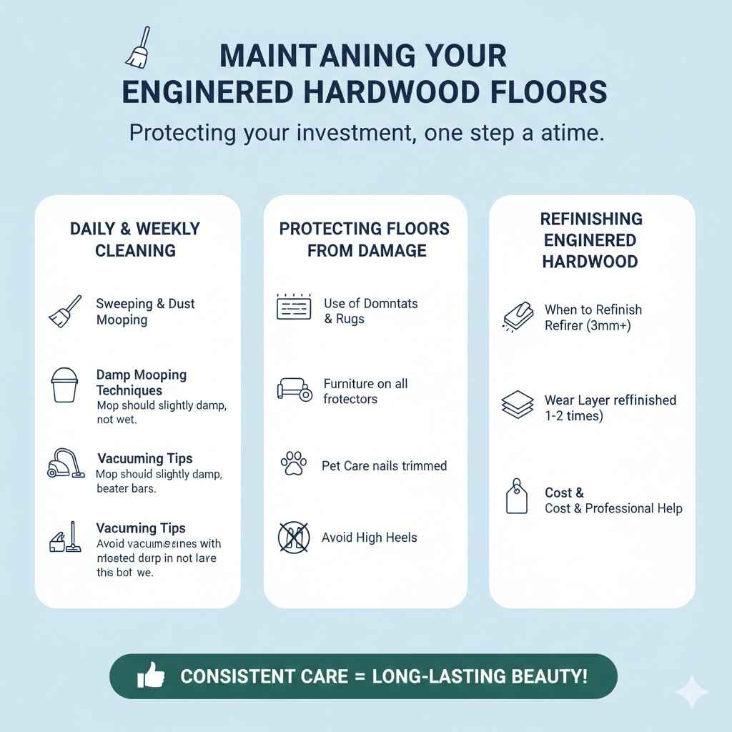 Maintaining Your Engineered Hardwood Floors