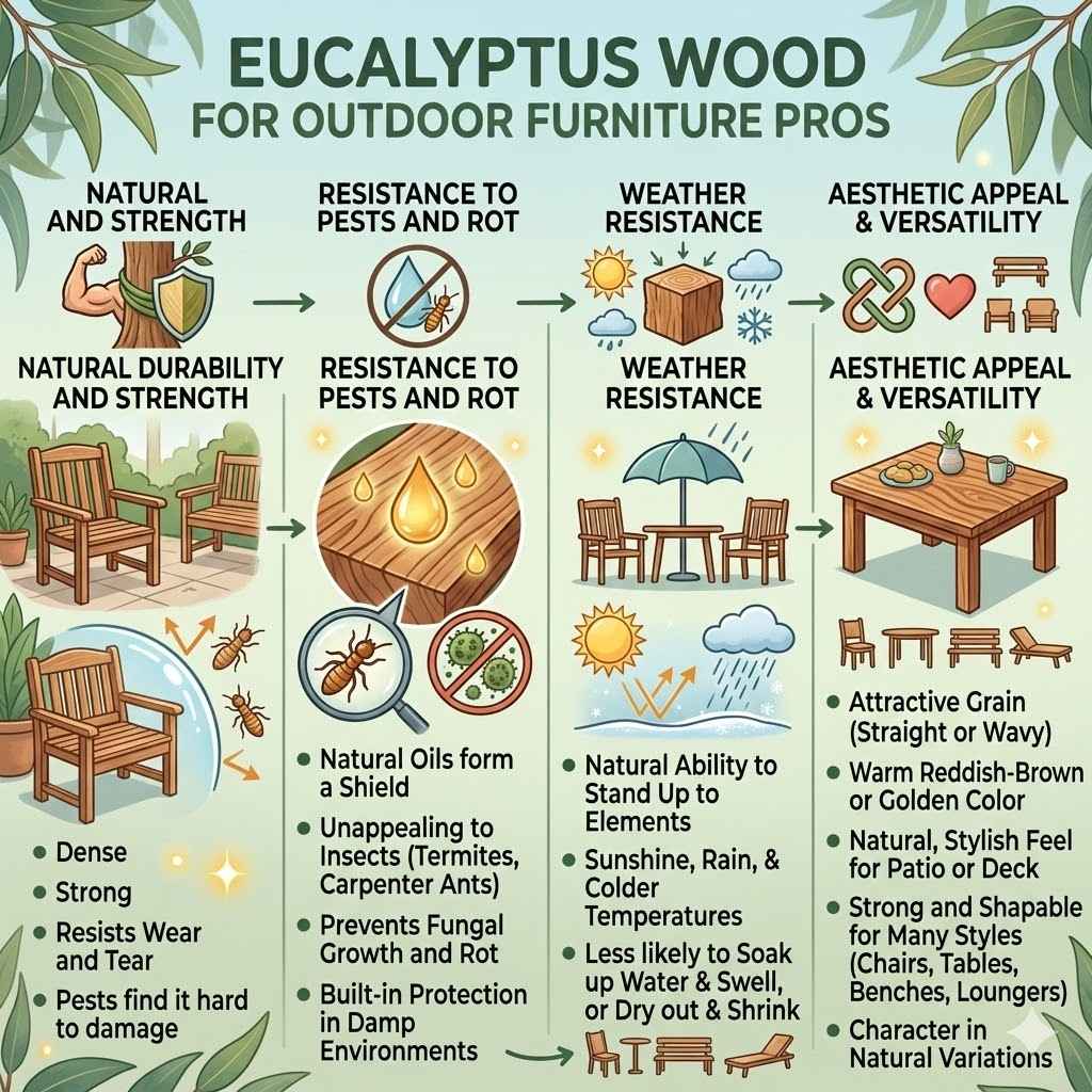 Eucalyptus Wood for Outdoor Furniture Pros