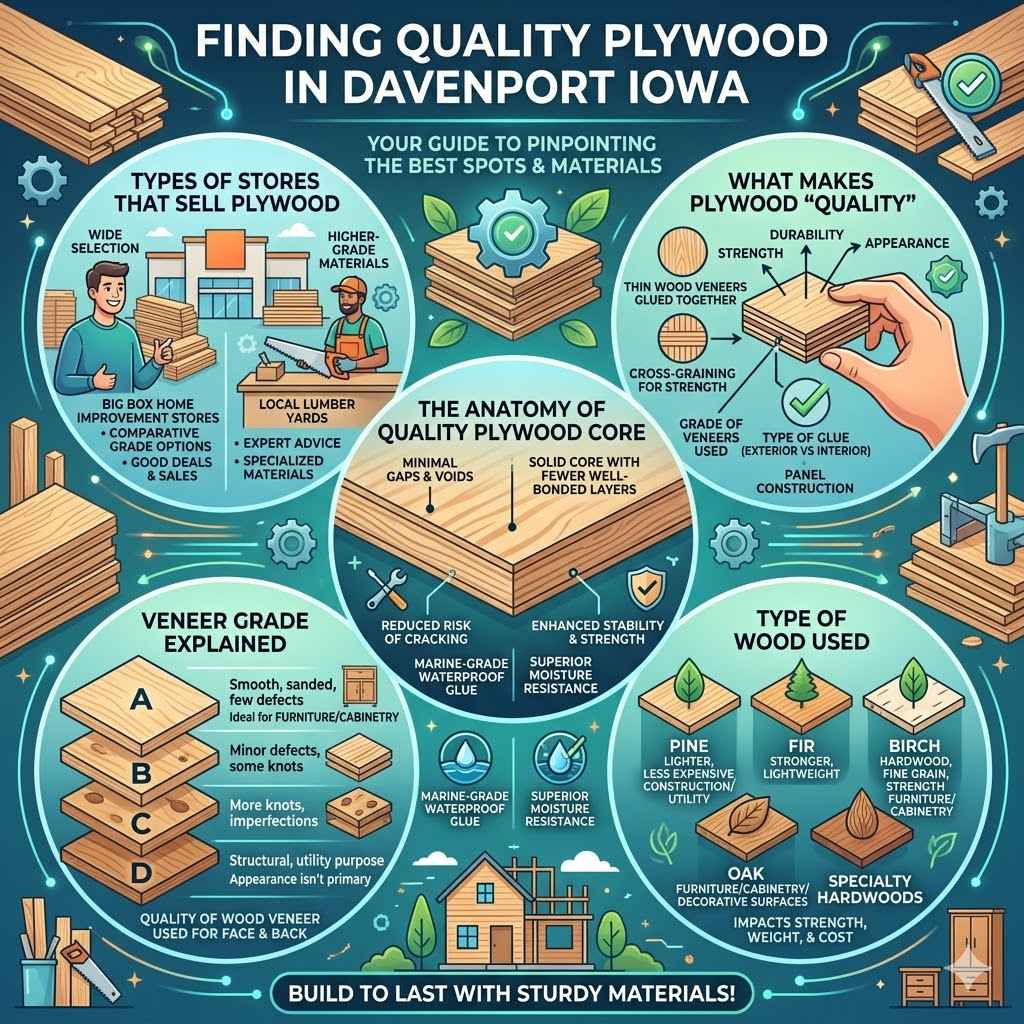 Finding Quality Plywood in Davenport Iowa