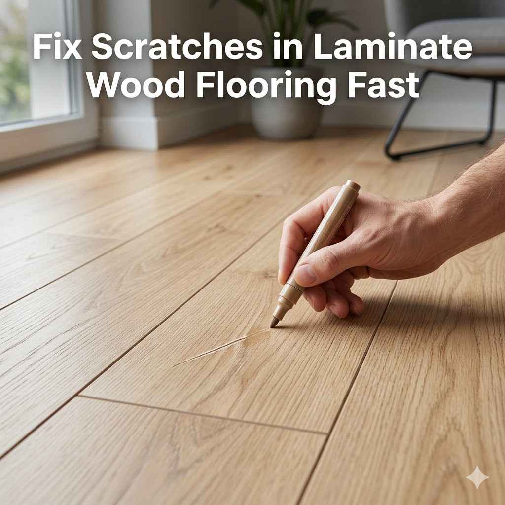 Fix Scratches in Laminate Wood Flooring Fast