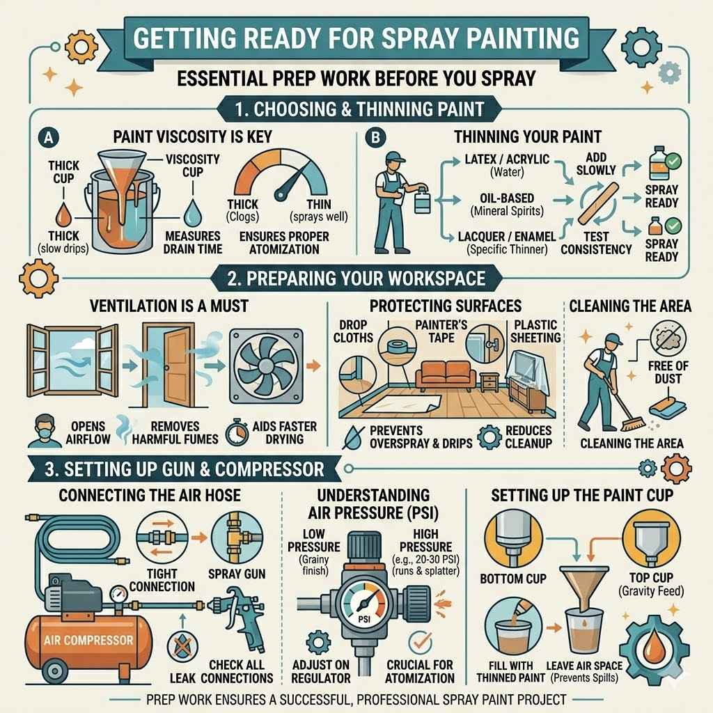 Getting Ready for Spray Painting